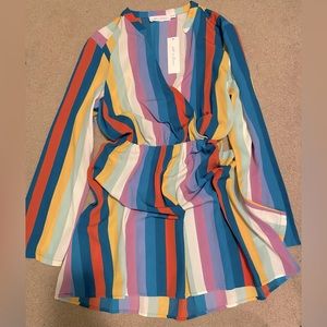All in Favor Multi Color Dress